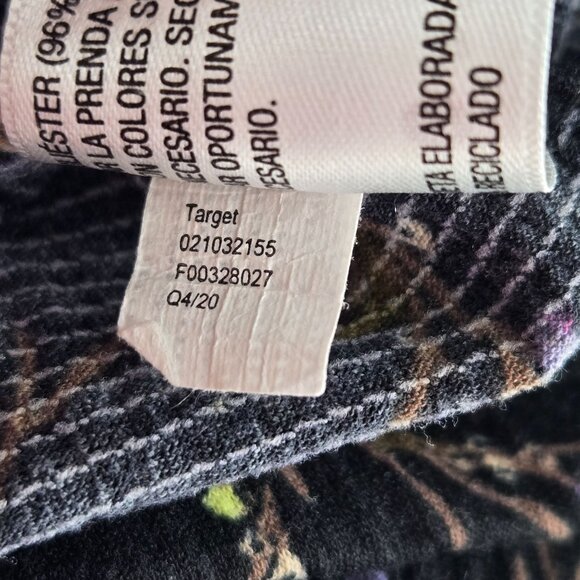 Ava & viv womens 4x black floral dress balloon sleeves elastic waist v neck - Picture 7 of 10